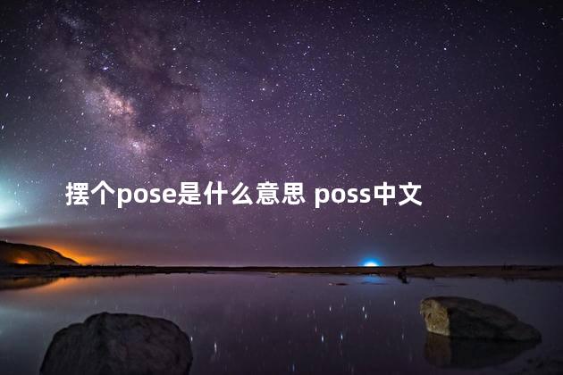 摆个pose是什么意思 poss中文的意思